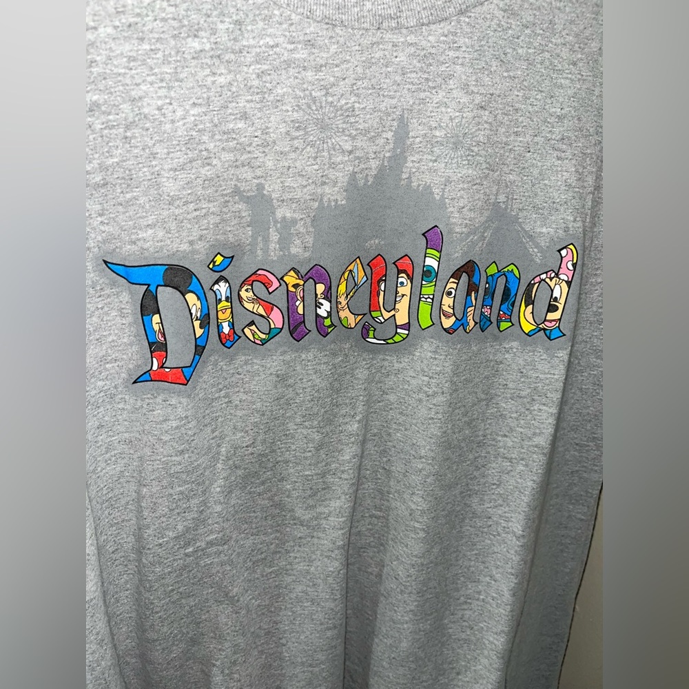 Disney Parks Authentic “Disneyland” Men’s Gray T Shirt, Size XL